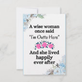 afscheid voor werkende vrouwen in een nieuwe baan kaart (Voorkant)