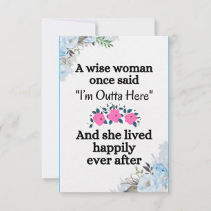 afscheid voor werkende vrouwen in een nieuwe baan kaart