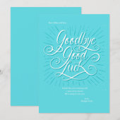 Afscheid Wenskaart Feestdagenkaart (Voorkant / Achterkant)