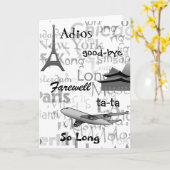 Afscheid Wenskaart Kaart (Gele Bloem)