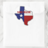 Afscheiden van Texas Ronde Sticker (Tas)