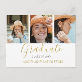 Afscheidfeest Afstudeerfeest Foto Moderne Uitnodig Uitnodiging Briefkaart