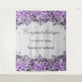 Afscheidfeestje diploma-uitreiking 2024 wandkleed