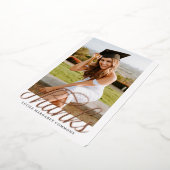 Afscheidfoto Bedankt Folie Uitnodiging (Gedraaid)