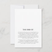 Afscheidfoto medische faculteit aankondiging (Achterkant)