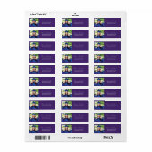 Afscheidfoto Script Moderne Retouradres Etiket (Full Sheet)