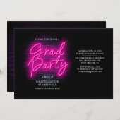 Afscheidfoto's Roze 2025 Afstudeerfeestje Kaart (Voorkant / Achterkant)