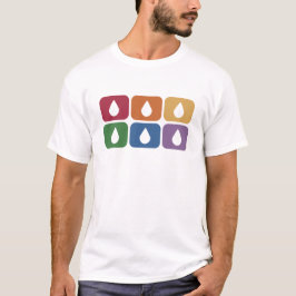 Afscheiding, regenboog. t-shirt