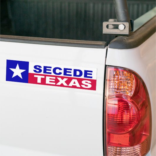 Afscheiding Texas Bumpersticker (Op Truck)