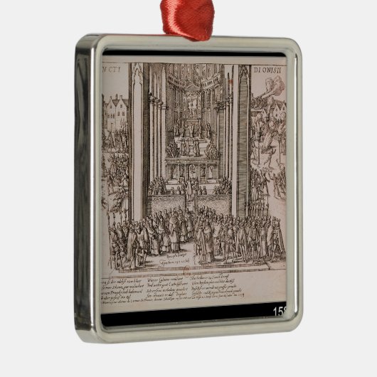 Afscheiding van Henri IV Metalen Ornament (Rechts)