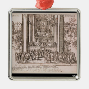 Afscheiding van Henri IV Metalen Ornament