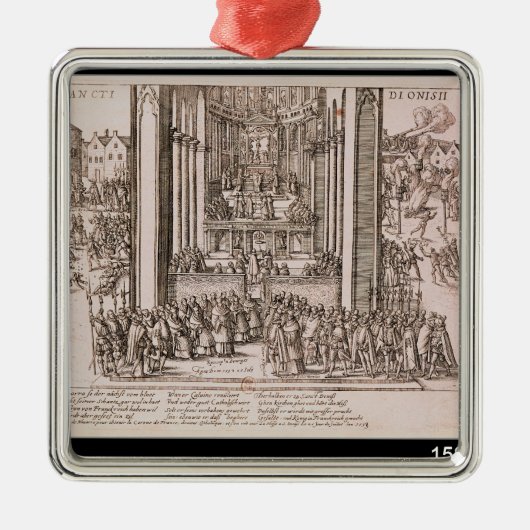 Afscheiding van Henri IV Metalen Ornament (Voorkant)