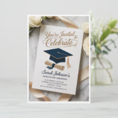 Afscheidingsuitnodigingen 🎓 – Op maat  Kaart (Staand voorkant)