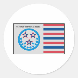 Afscheidingsvlag gebruikt door Florida - 10 januar Ronde Sticker