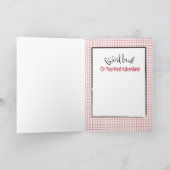 Afscheidkaart diploma met persoonlijke felicitatie kaart (Binnen)