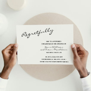 Afscheidkaart Huwelijk Geannuleerd Briefkaart