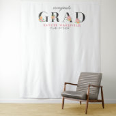 Afscheidrozen en typografie foto-achtergrond wandkleed (In situ)