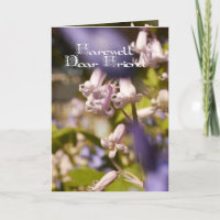 Afscheids beste vriend, sympathiekaart