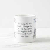 Afscheids Geschenk Gepersonaliseerd Bonvoyage Kopp Koffiemok (Center)