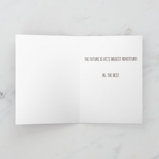 Afscheids Kaart - het Motto van de Stad (Binnen)