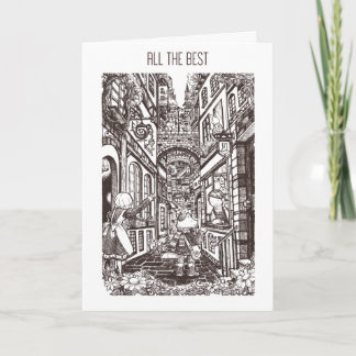 Afscheids Kaart - het Motto van de Stad