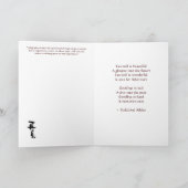 Afscheids Kaart met Chinese karakters (Binnen)