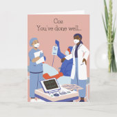 Afscheids- of vaarwelkaart kaart (Voorkant)