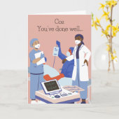 Afscheids- of vaarwelkaart kaart (Gele Bloem)