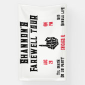 Afscheids Tour, Muziekfestival Meidenavond Spandoek (Verticaal)