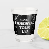 Afscheids Tour Punk Rock Band Meisjes Bruiloft Uit Shot Glas (Voorkant)