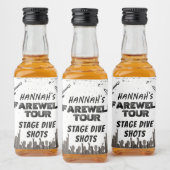 Afscheids Tour Punk Rock Ongehuwde Vrouw Likeurfles Etiket (Flessen)