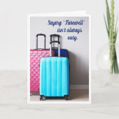 Afscheidsbericht wenskaart kaart (Voorkant)