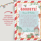 Afscheidsbrief van Uw Kerst Elfen Kaart