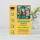 Afscheidscade Gele Uitnodigingskaart van het Jaar Kaart (Staand voorkant)