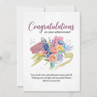 Afscheidscadeau Congratulaties met de Prestatie Kaart