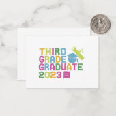 Afscheidscadeau eindexamenklas 2023 notitiekaartje (Voorkant / Achterkant in situ)