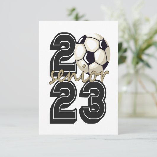 Afscheidscadeau eindexamenklas Voetbal 2023 Bedankkaart (Staand voorkant)