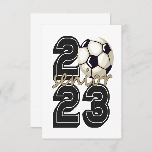 Afscheidscadeau eindexamenklas Voetbal 2023 Bedankkaart (Voorkant / Achterkant)