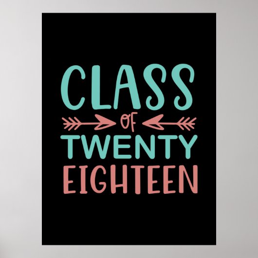 Afscheidscadeau | Klas van twintig achttien Poster (Voorkant)