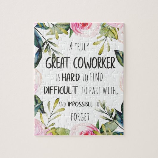 Afscheidscadeau voor collega Vertrekkend Geschenk Legpuzzel (Verticaal)