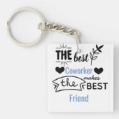 Afscheidscadeau voor collega's Beste collega nu vr Sleutelhanger (voorkant)
