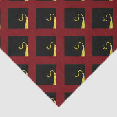 Afscheidscadeaus bordeauxrood tissuepapier (Detail)