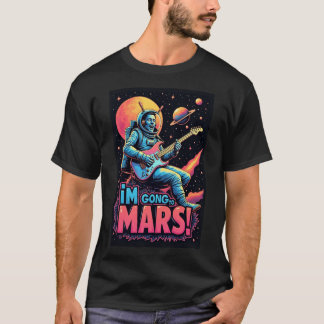 Afscheidscadeaus Grafisch ontwerp Ik ga naar Mars T-shirt