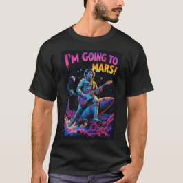 Afscheidscadeaus Grafisch ontwerp Ik ga naar Mars T-shirt