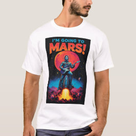 Afscheidscadeaus Grafisch ontwerp Ik Ga Naar Mars T-shirt