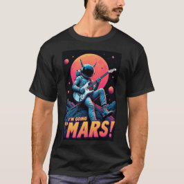 Afscheidscadeaus Grafisch ontwerp Ik Ga Naar Mars T-shirt