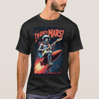 Afscheidscadeaus Grafisch ontwerp Ik Ga Naar Mars T-shirt