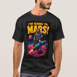 Afscheidscadeaus Grafisch ontwerp Ik Ga Naar Mars T-shirt