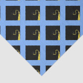 Afscheidscadeaus Lichtblauw Tissuepapier (Detail)