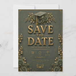 Afscheidscadeauset met "Save the Date"-kaart + RSV Kaart